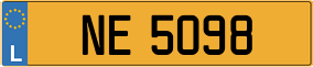 Trailer License Plate